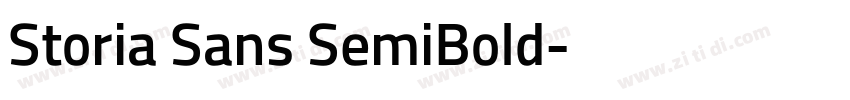 Storia Sans SemiBold字体转换